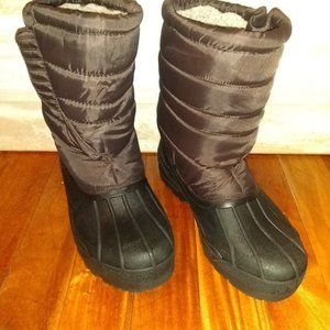 Winter Snow Boots, Brown, Size 11
